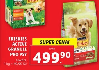 Lidl FRISKIES ACTIVE GRANULE PRO PSY nabídka