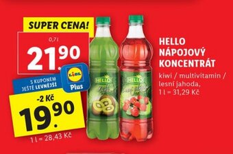Lidl HELLO NÁPOJOVÝ KONCENTRÁT nabídka