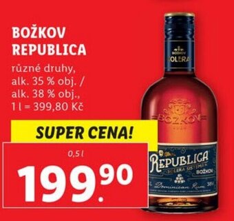 Lidl BOŽKOV REPUBLICA nabídka