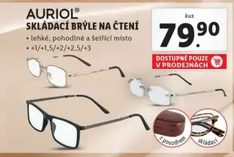 Lidl AURIOLⓇ SKLÁDACÍ BRÝLE NA ČTENÍ nabídka