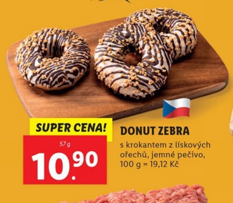 DONUT ZEBRA nabídky v Lidl