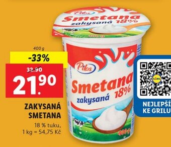Lidl ZAKYSANÁ SMETANA nabídka
