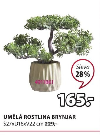 JYSK UMĚLÁ ROSTLINA BRYNJAR nabídka