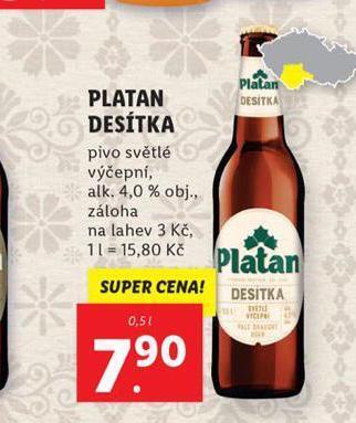 Lidl Pivo platan nabídka