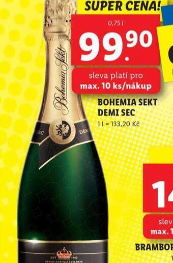 Lidl Bohemia sekt demi sec nabídka