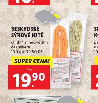 Lidl Sýrové nitě nabídka