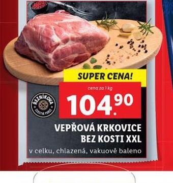 Lidl Vepřová krkovice bez kosti nabídka