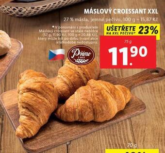 Lidl Máslový croissant nabídka