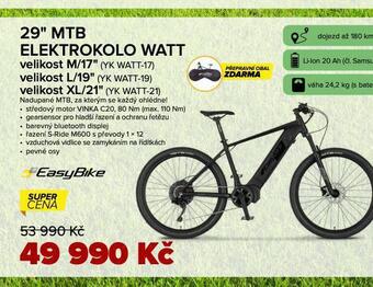 Auto Kelly 29 mtb elektrokolo watt nabídka