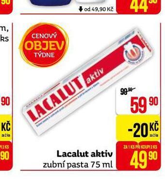 Teta Lacalut zubní pasta nabídka