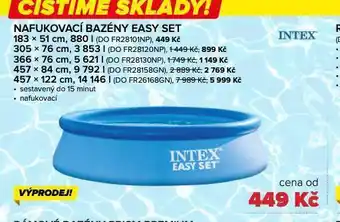 Nafukovací bazén easy set 880 l