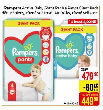 Teta Pampers pleny nabídka