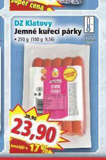 Norma Jemné kuřecí párky nabídka