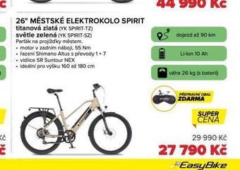 Auto Kelly 26 mětské elektrokolo spirit nabídka