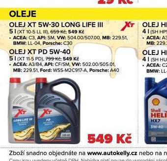 Auto Kelly Olej xt pd 5w-40 nabídka