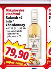 Norma Rulandské bílé nabídka