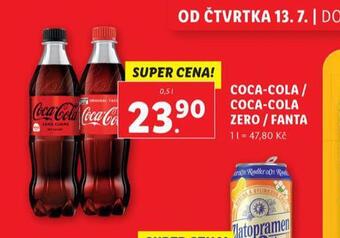 Lidl Coca-cola zero nabídka