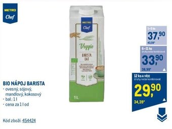 Makro BIO NÁPOJ BARISTA nabídka