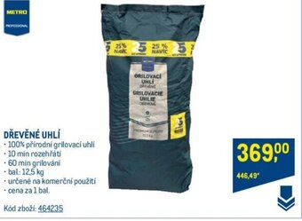 Makro DŘEVĚNÉ UHLÍ nabídka
