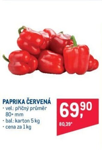 Makro PAPRIKA ČERVENÁ nabídka