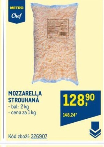 Makro MOZZARELLA STROUHANÁ nabídka