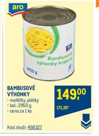 Makro BAMBUSOVÉ VÝHONKY nabídka