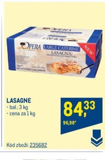 Makro LASAGNE nabídka