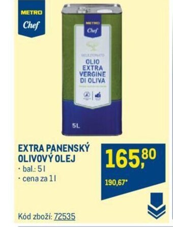 Makro EXTRA PANENSKÝ OLIVOVÝ OLEJ nabídka