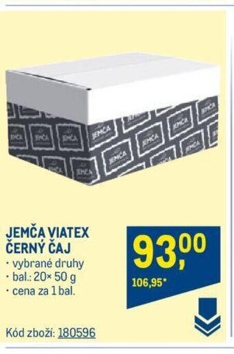 Makro JEMČA VIATEX ČERNÝ ČAJ nabídka