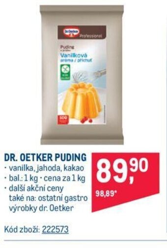 Makro DR. OETKER PUDING nabídka