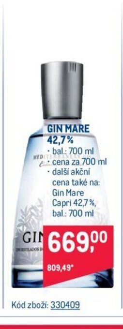 Makro GIN MARE 42,7% nabídka
