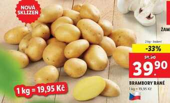 Lidl Brambory rané, 2 kg nabídka
