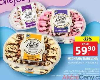 Lidl Míchaná zmrzlina, 900 ml nabídka