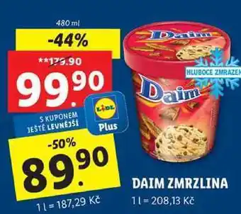 Lidl Daim zmrzlina, 480 ml nabídka