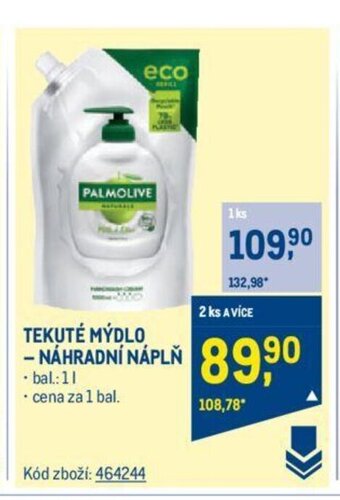 Makro TEKUTÉ MYDLO NAHRADNÍ NAPLN nabídka