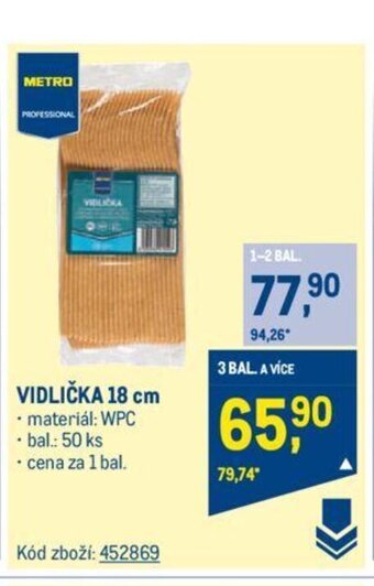 Makro VIDLIČKA 18 cm nabídka