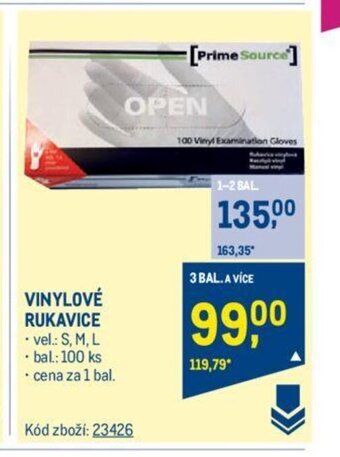 Makro VINYLOVÉ RUKAVICE nabídka