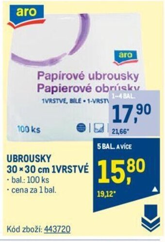 Makro UBROUSKY 30 x 30 cm 1VRSTVE nabídka