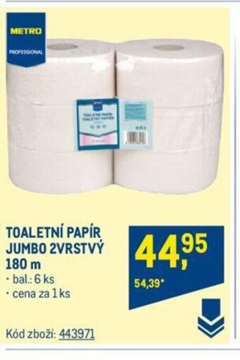 Makro TOALETNÍ PAPÍR JUMBO 2VRSTVÝ 180 m nabídka
