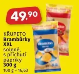 Coop KŘUPETO Brambůrky XXL solené, nabídka