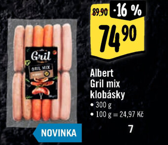 Albert Albert Gril mix klobásky nabídka