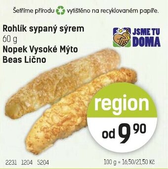 Konzum Rohlík sypaný sýrem nabídka