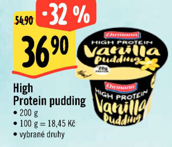 Albert High Protein pudding nabídka