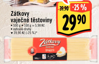 Albert Zátkovy vaječné těstoviny nabídka