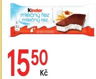 Žabka Kinder mléčný řez 28 g nabídka