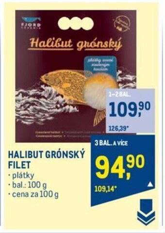 Makro HALIBUT GRÓNSKÝ FILET nabídka