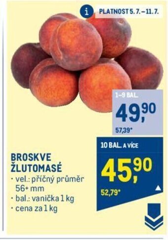 Makro BROSKVE ŽLUTOMASÉ nabídka