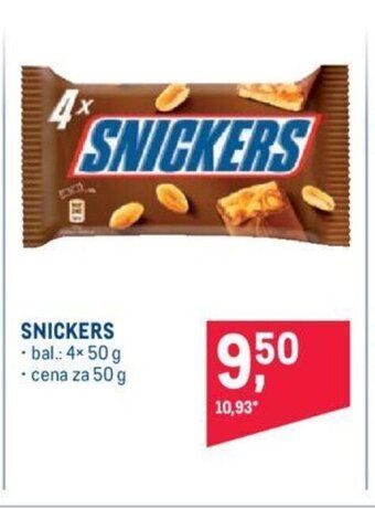 Makro SNICKERS nabídka