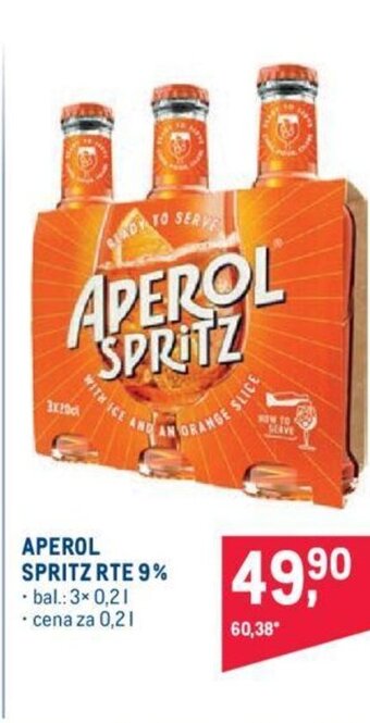 Makro APEROL SPRITZ RTE 9% nabídka