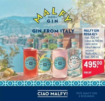 Makro MALFY GIN ROSA 41% nabídka